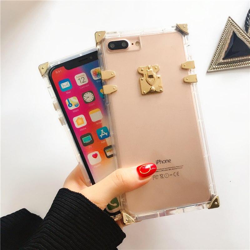 Luxury Square Lattice Flip iPhone Case – Mermaid Case