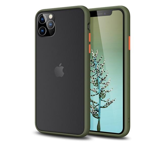 Exoticasestore Shockproof Matte Apple iPhone Case, for iPhone 15 Pro Max / Light Green