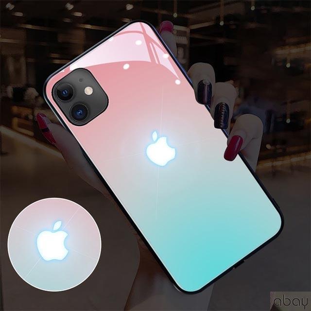 Wholesale flashing light phone case light up for iphone 11 12 pro