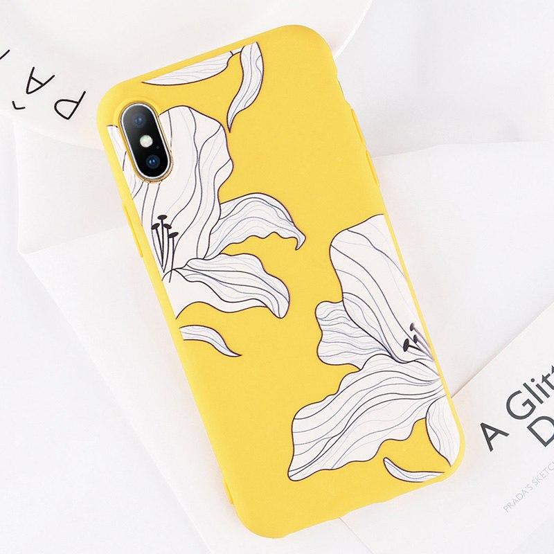 White Petals Soft Matte iPhone Case